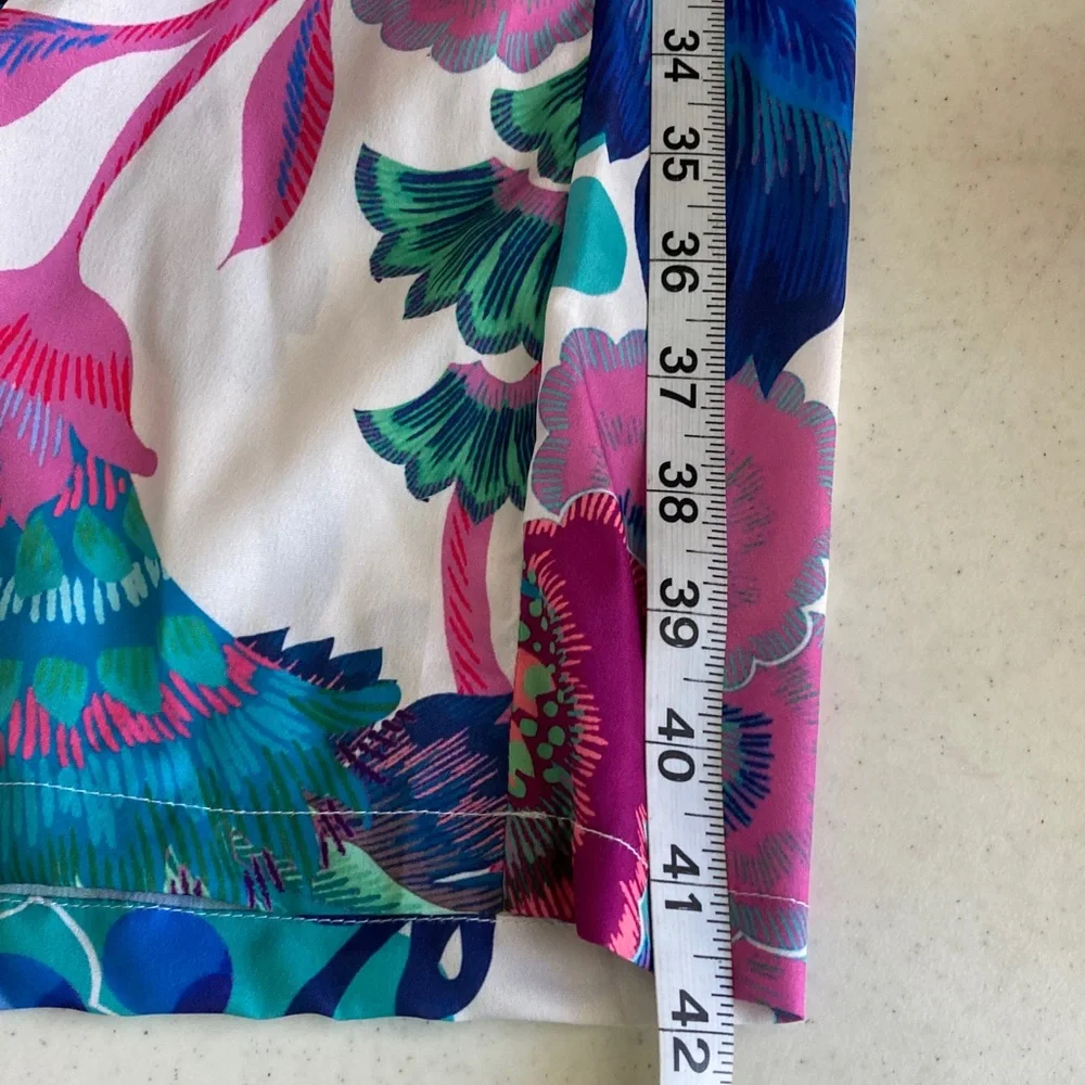 Rachel Zoe Floral Wide Leg Pants in Pink, Blue, and Green - Picture 11 of 11